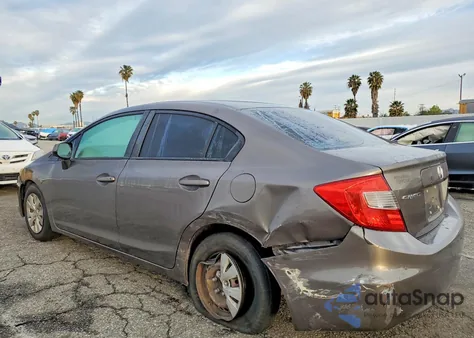 2012 Honda Civic Lx from USA, damaged, VIN 19XFB2F51CE375068